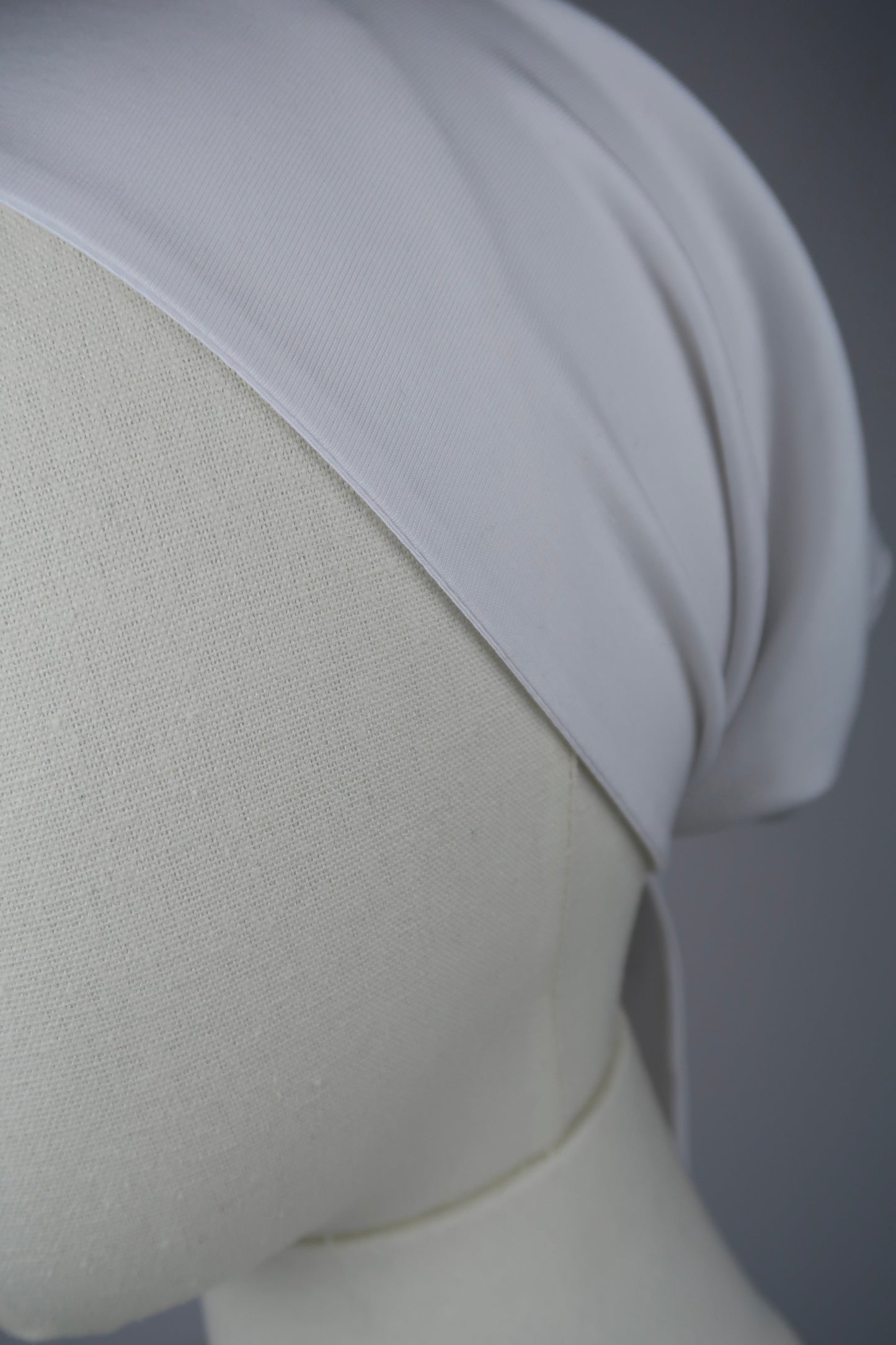 White Silk-Lined Undercap