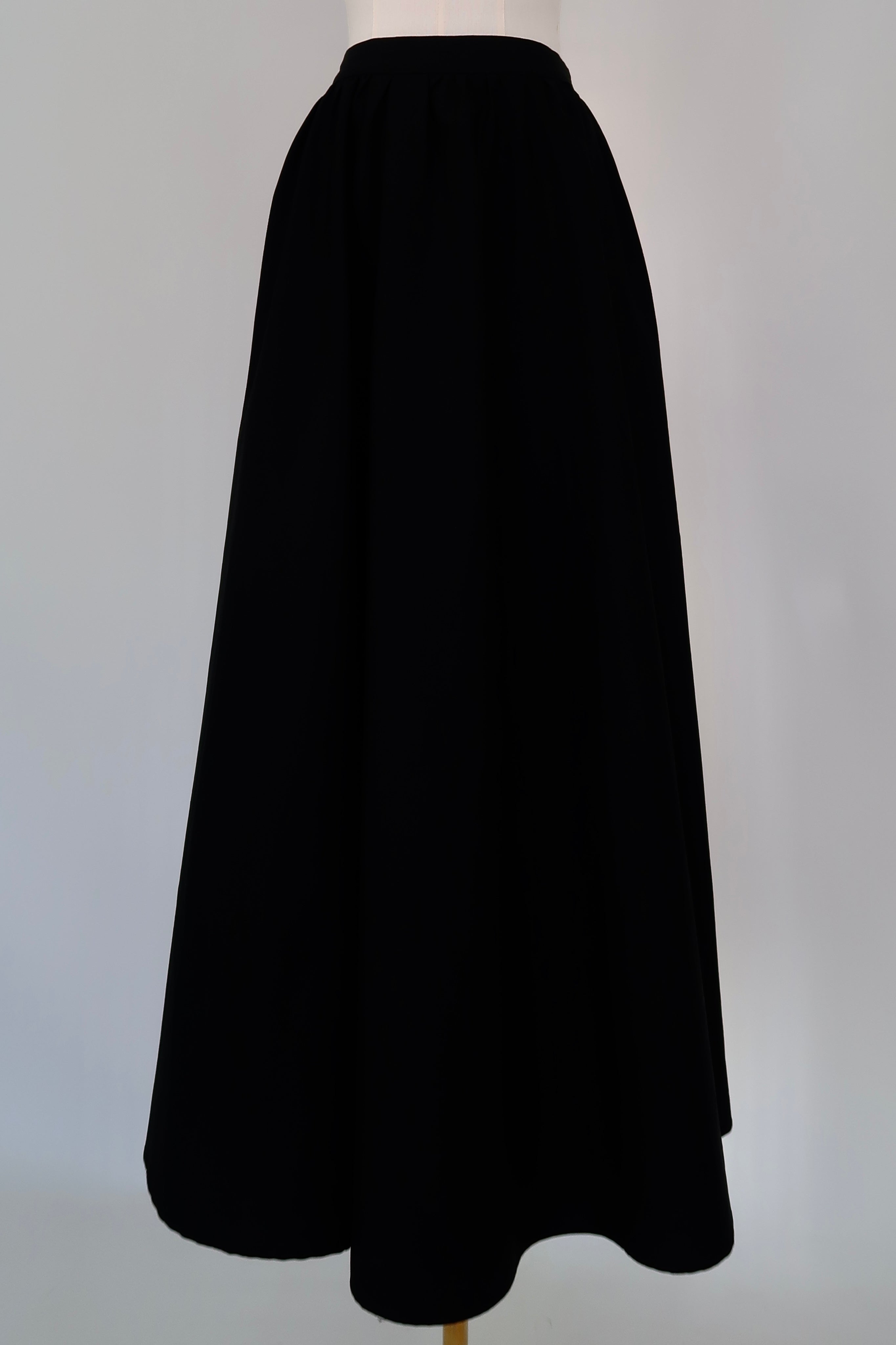 Black Cotton Skirt