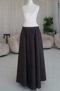 Charcoal Cotton Skirt
