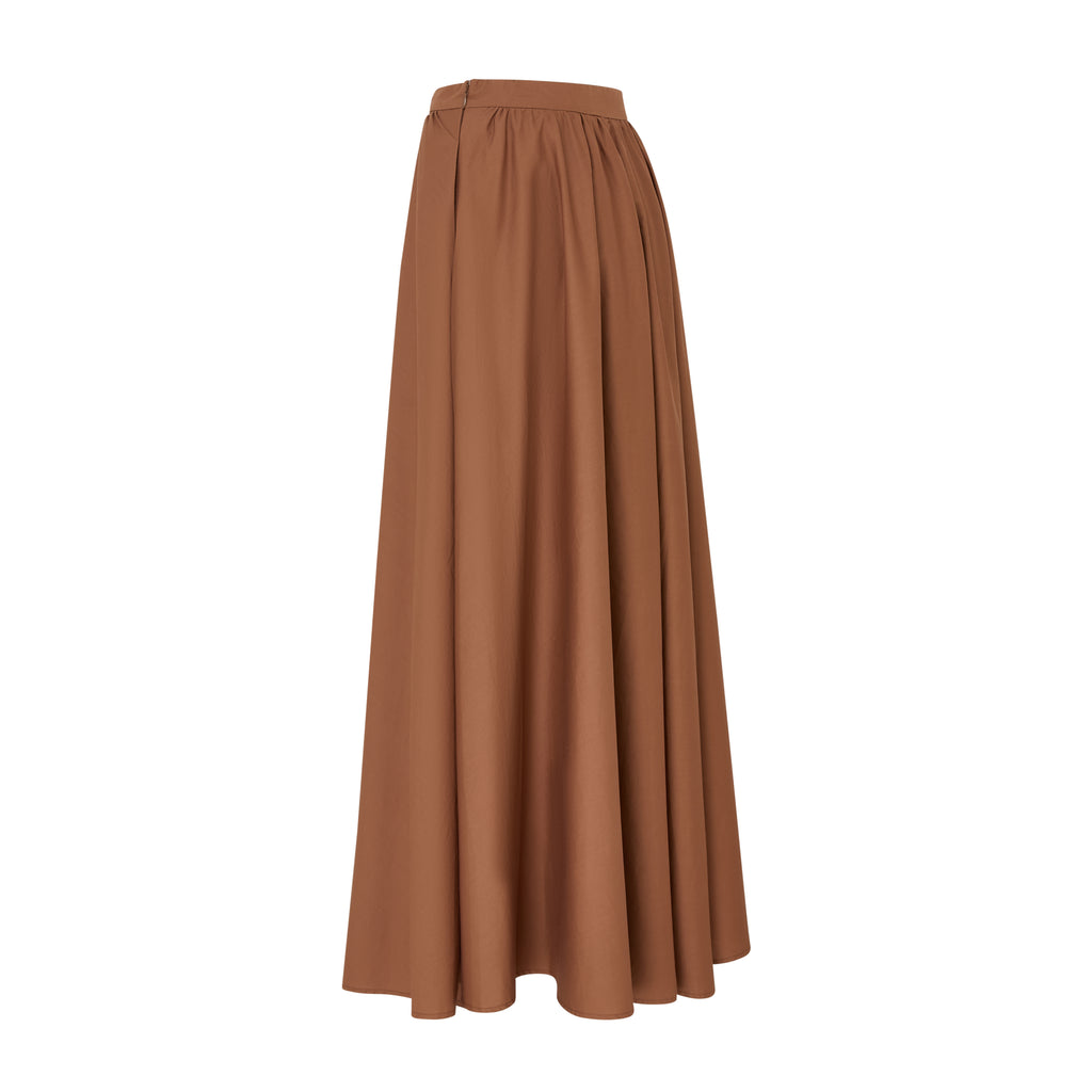 Brown | Twill Cotton Maxi