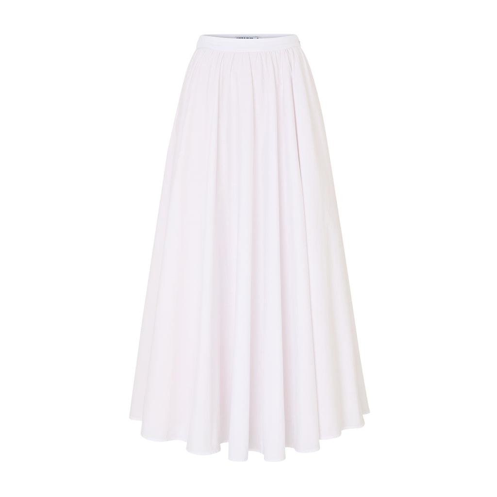 White | Twill Cotton Maxi