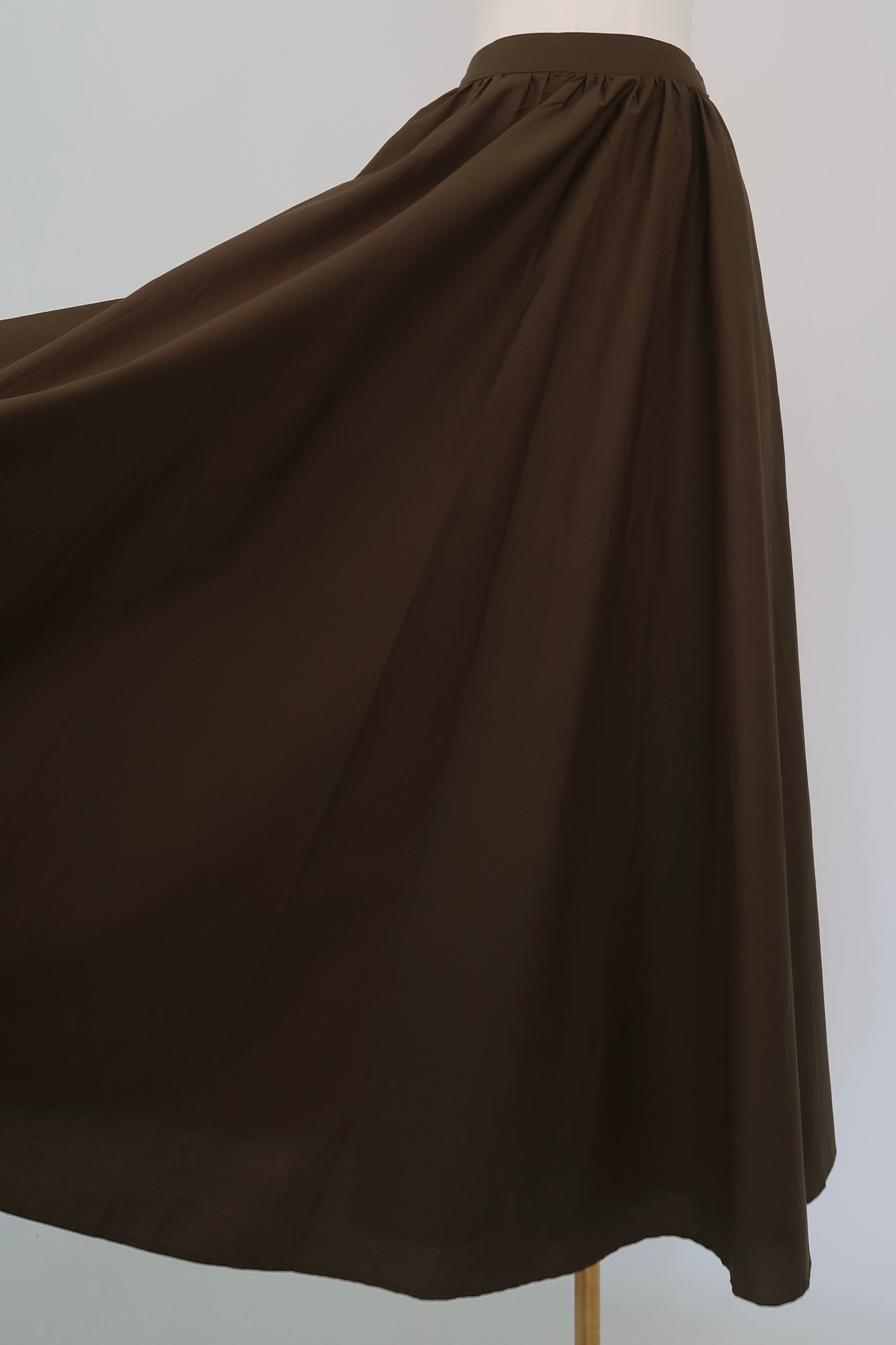 Khaki Cotton Skirt
