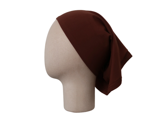 Brown Silk-Lined Tube Undercap