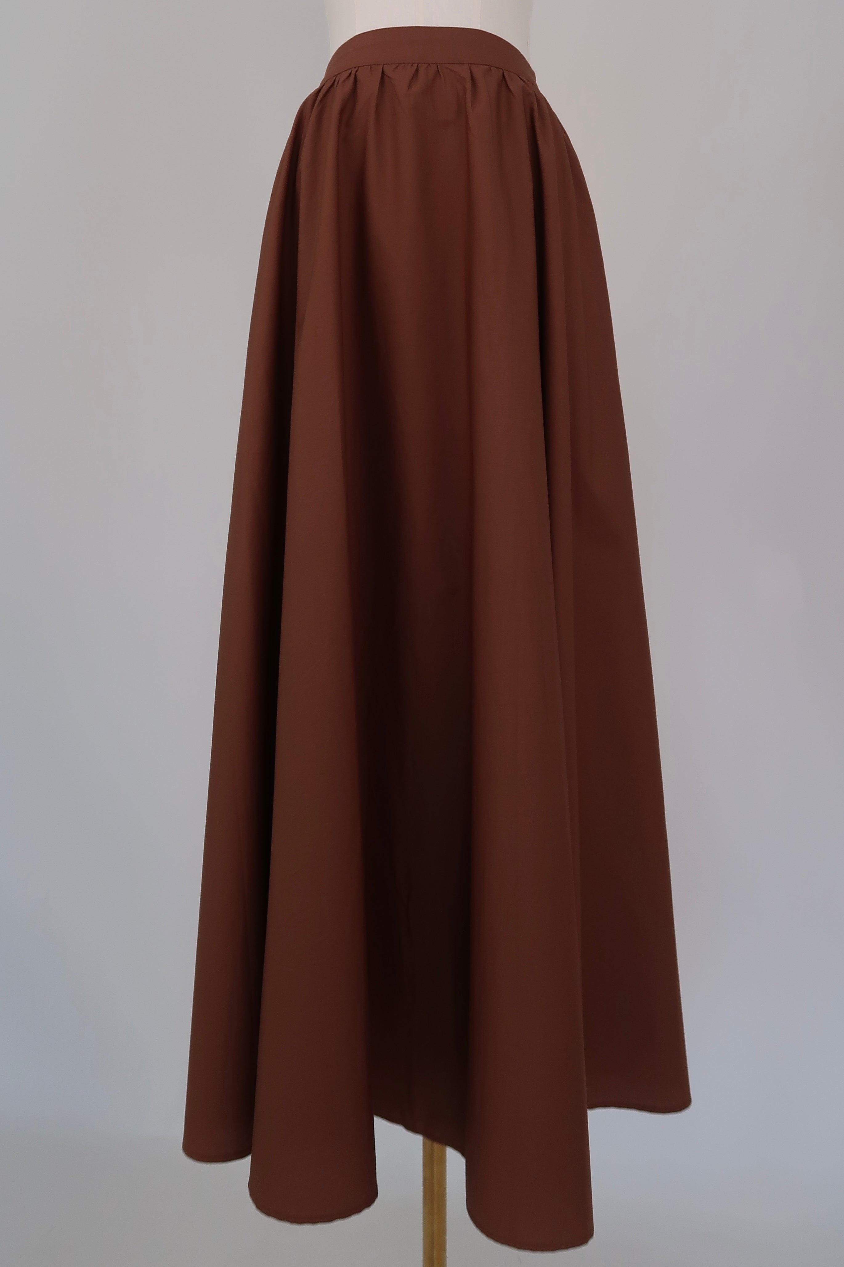 Brown Cotton Skirt