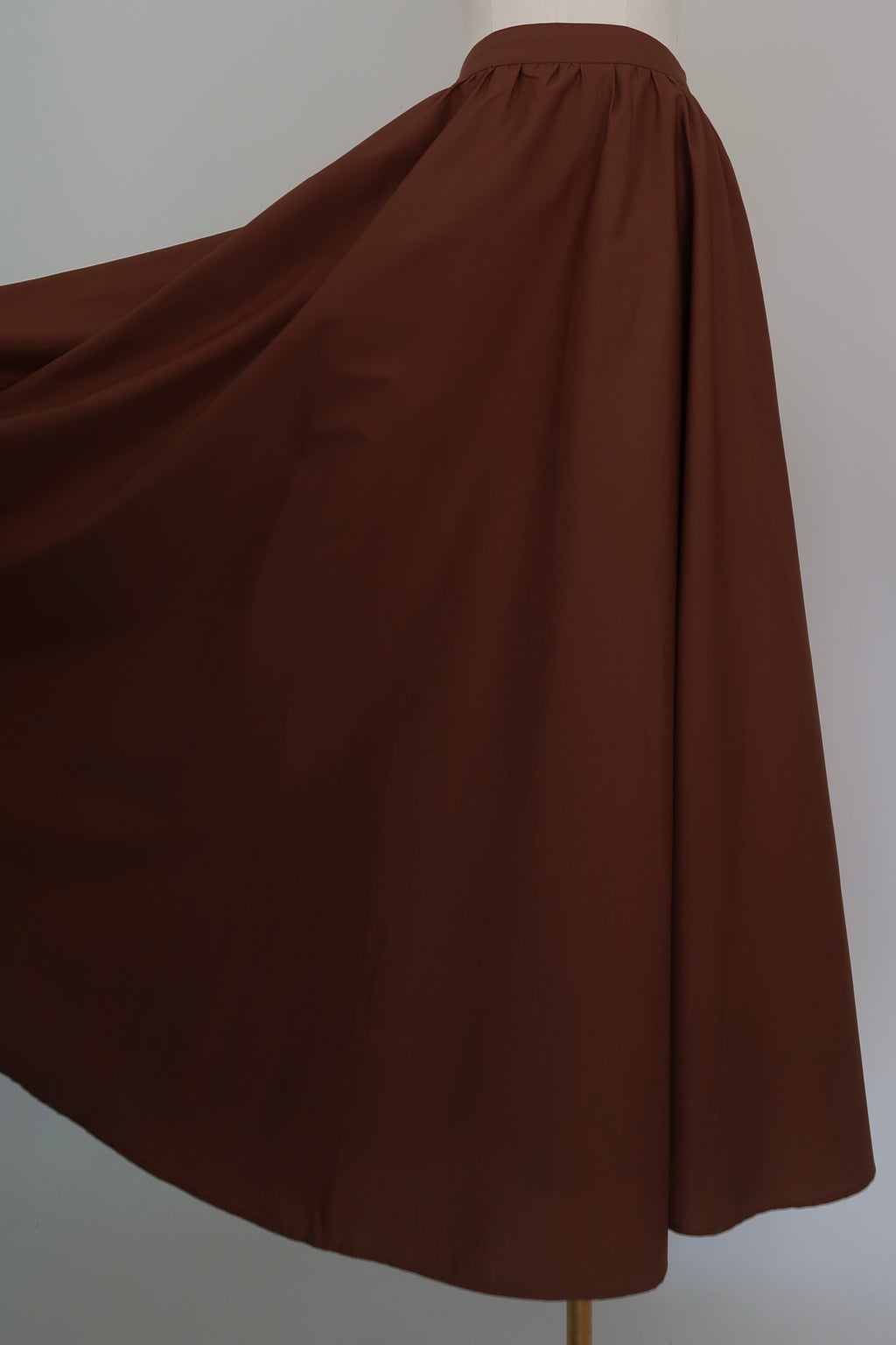 Brown Cotton Skirt