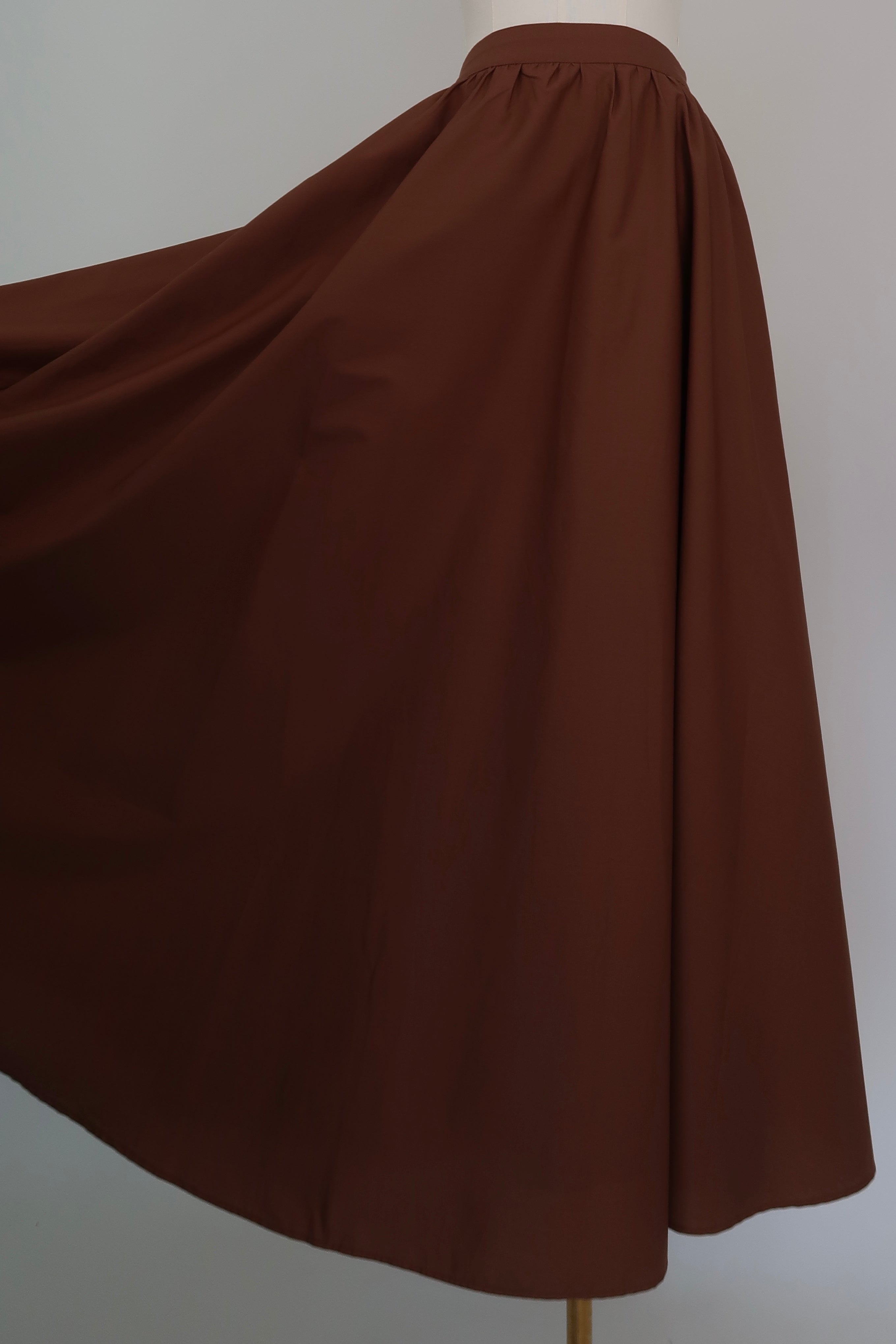 Brown Cotton Skirt