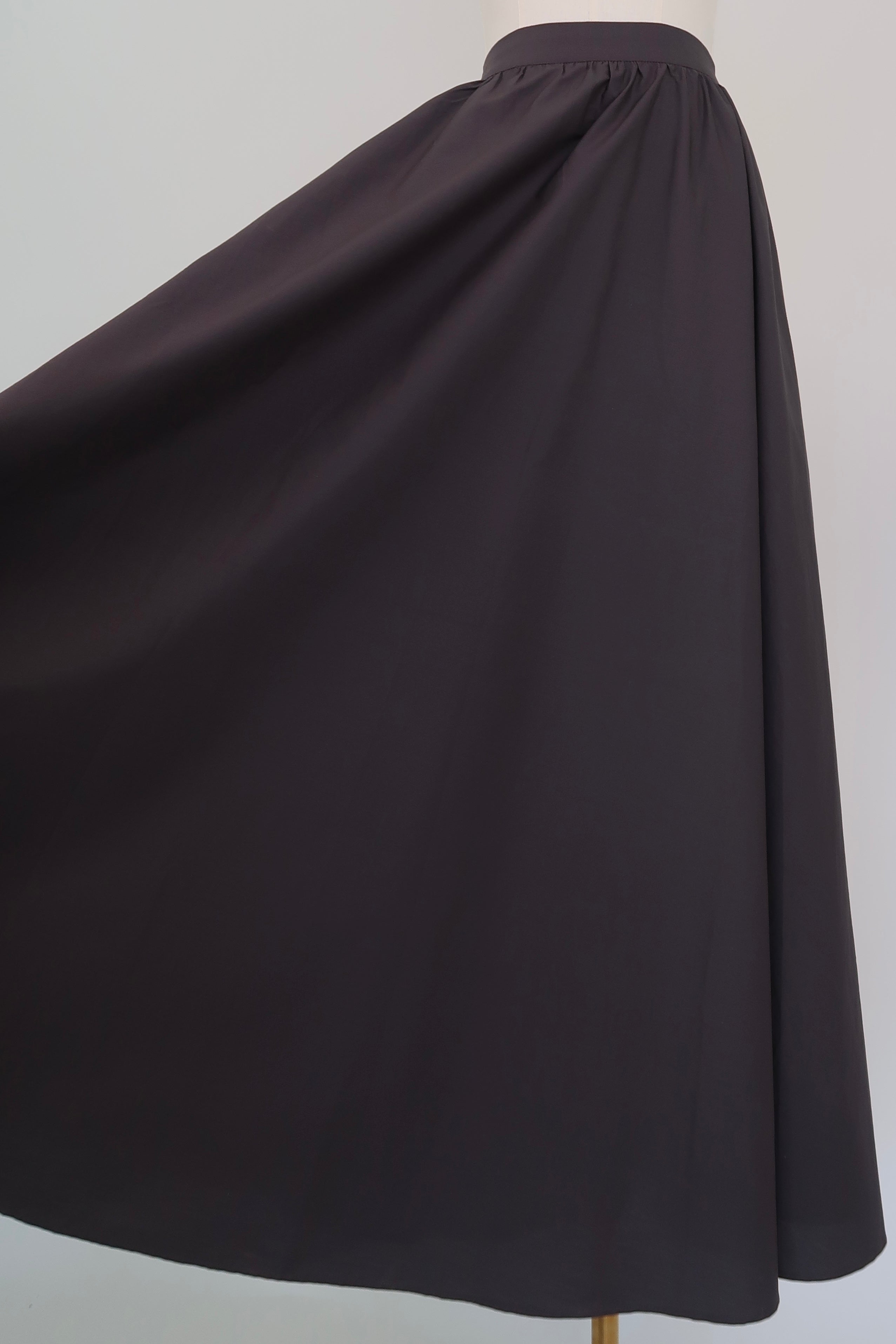 Charcoal Cotton Skirt