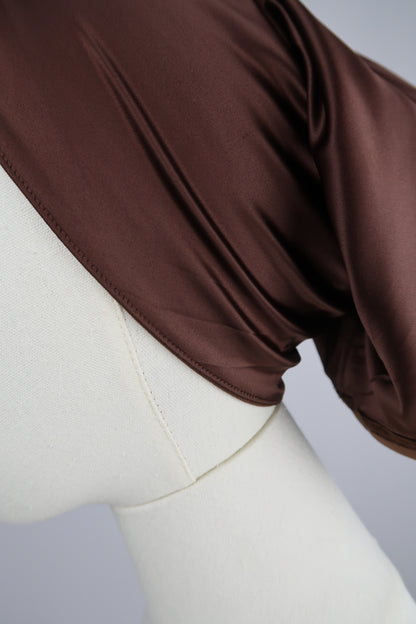 Brown Silk-Lined Tube Undercap