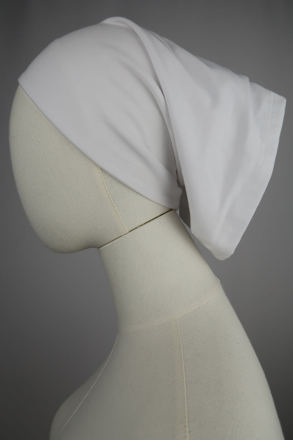 White Silk-Lined Tube Undercap