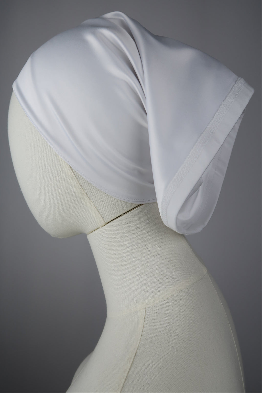 White Silk-Lined Tube Undercap