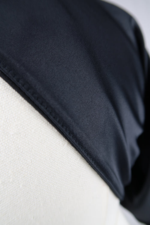 Black Silk-Lined Tube Undercap