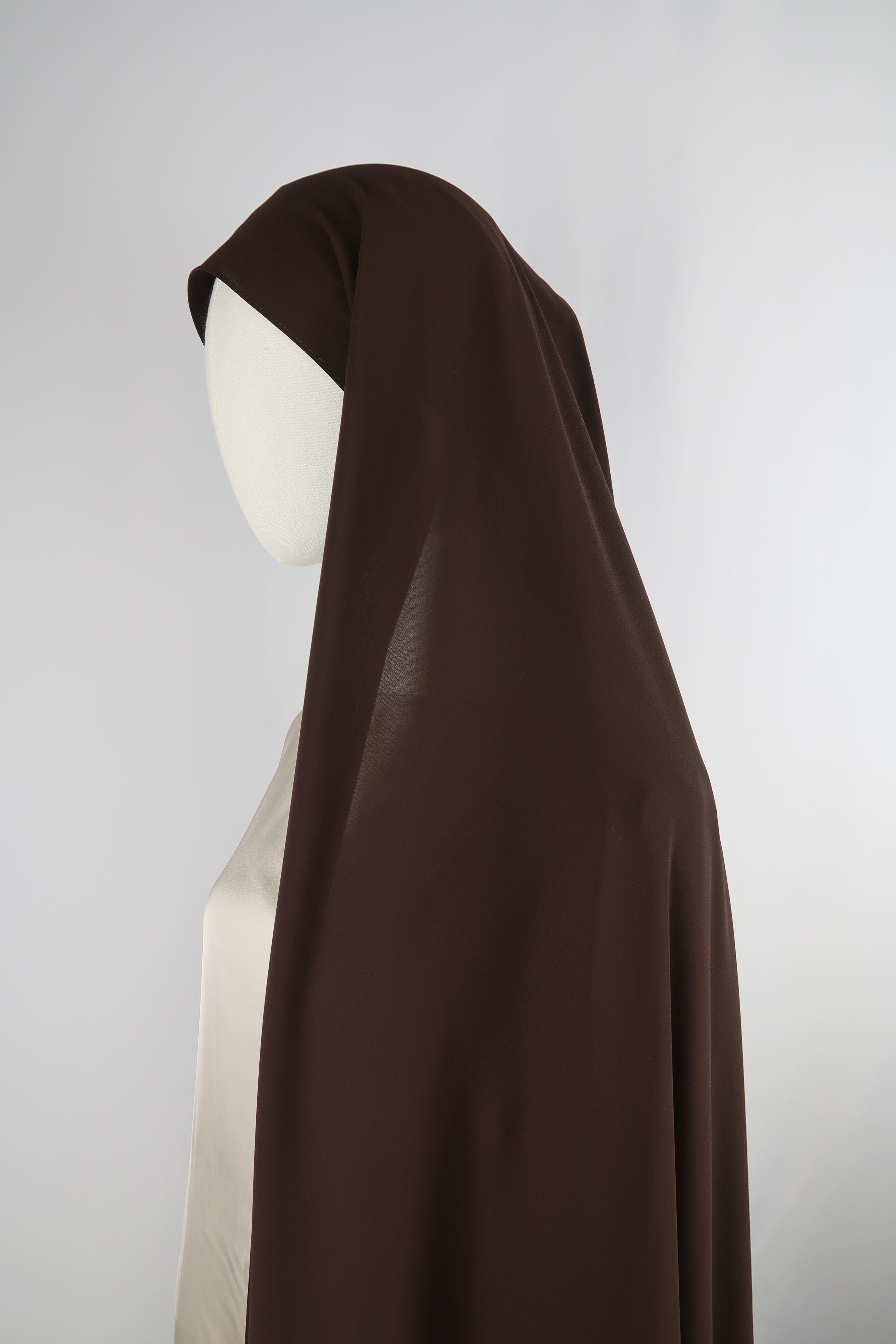 Brown Instant Chiffon Hijab