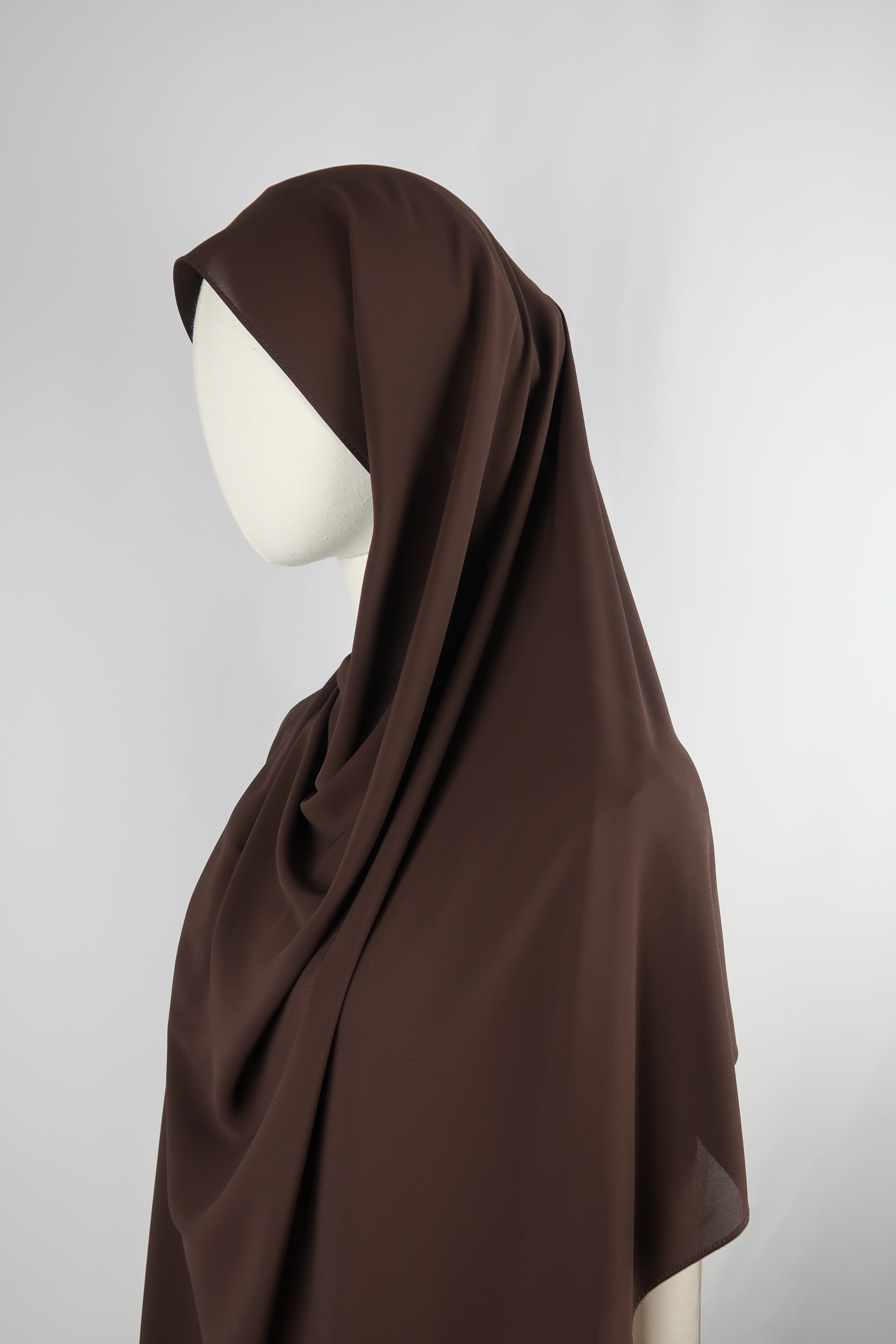 Brown Instant Chiffon Hijab