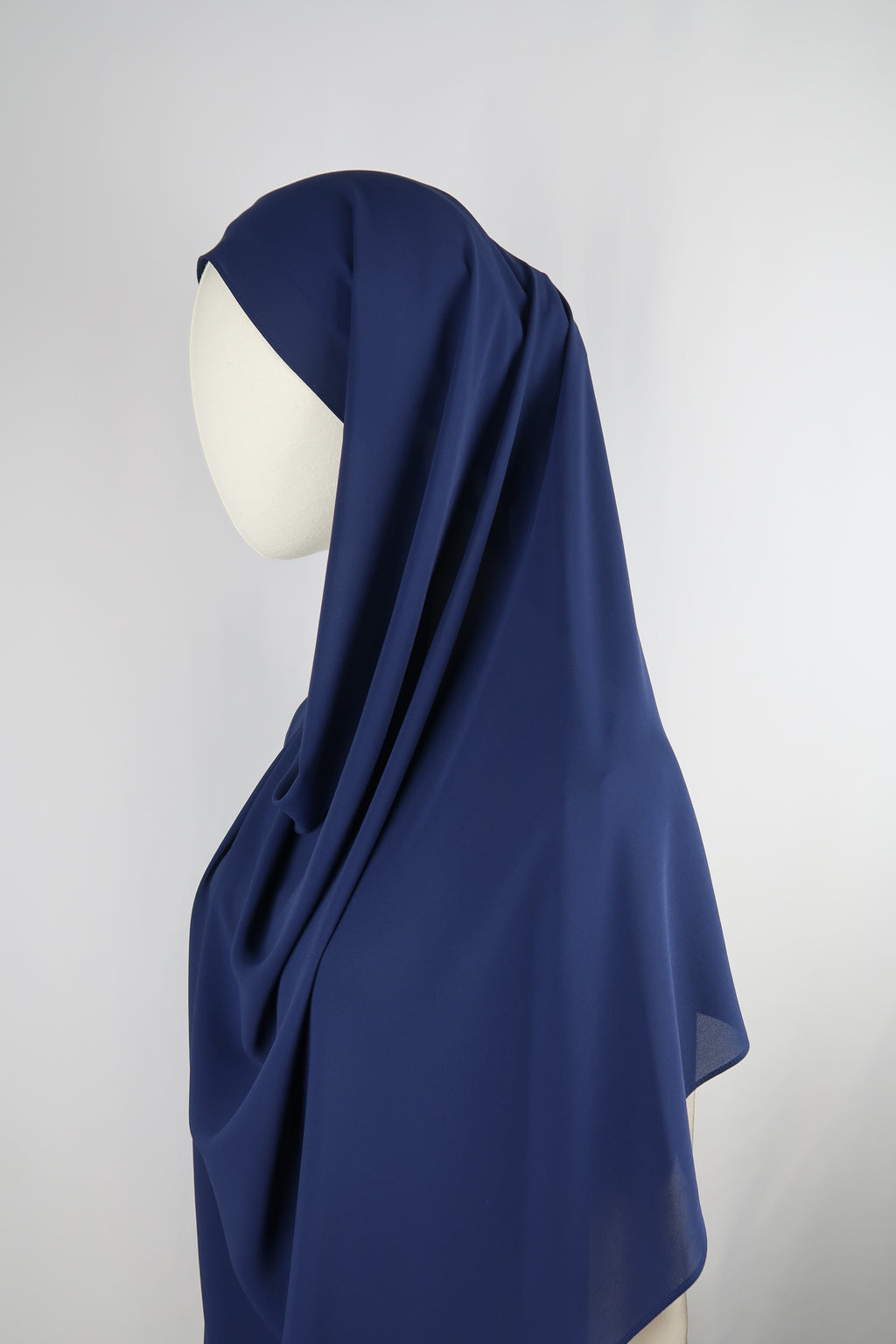 Navy Instant Chiffon Hijab