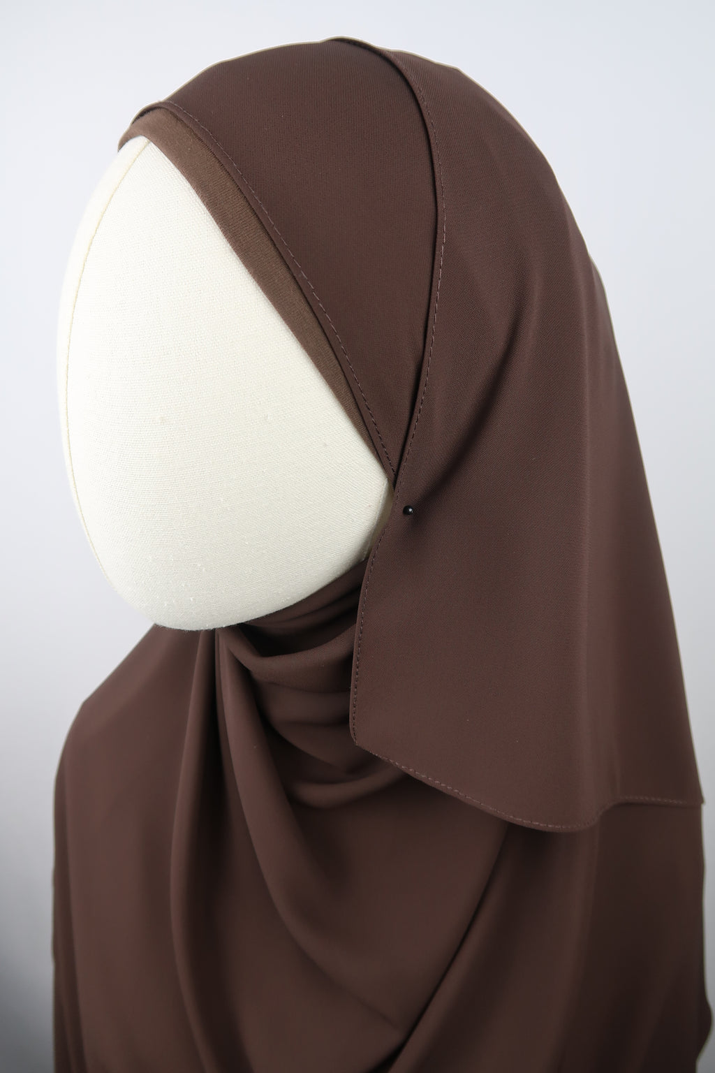 Brown Instant Chiffon Hijab
