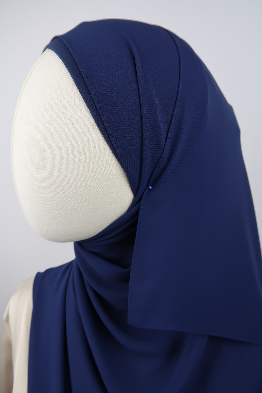 Navy Instant Chiffon Hijab