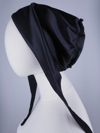 Black Silk-Lined Undercap