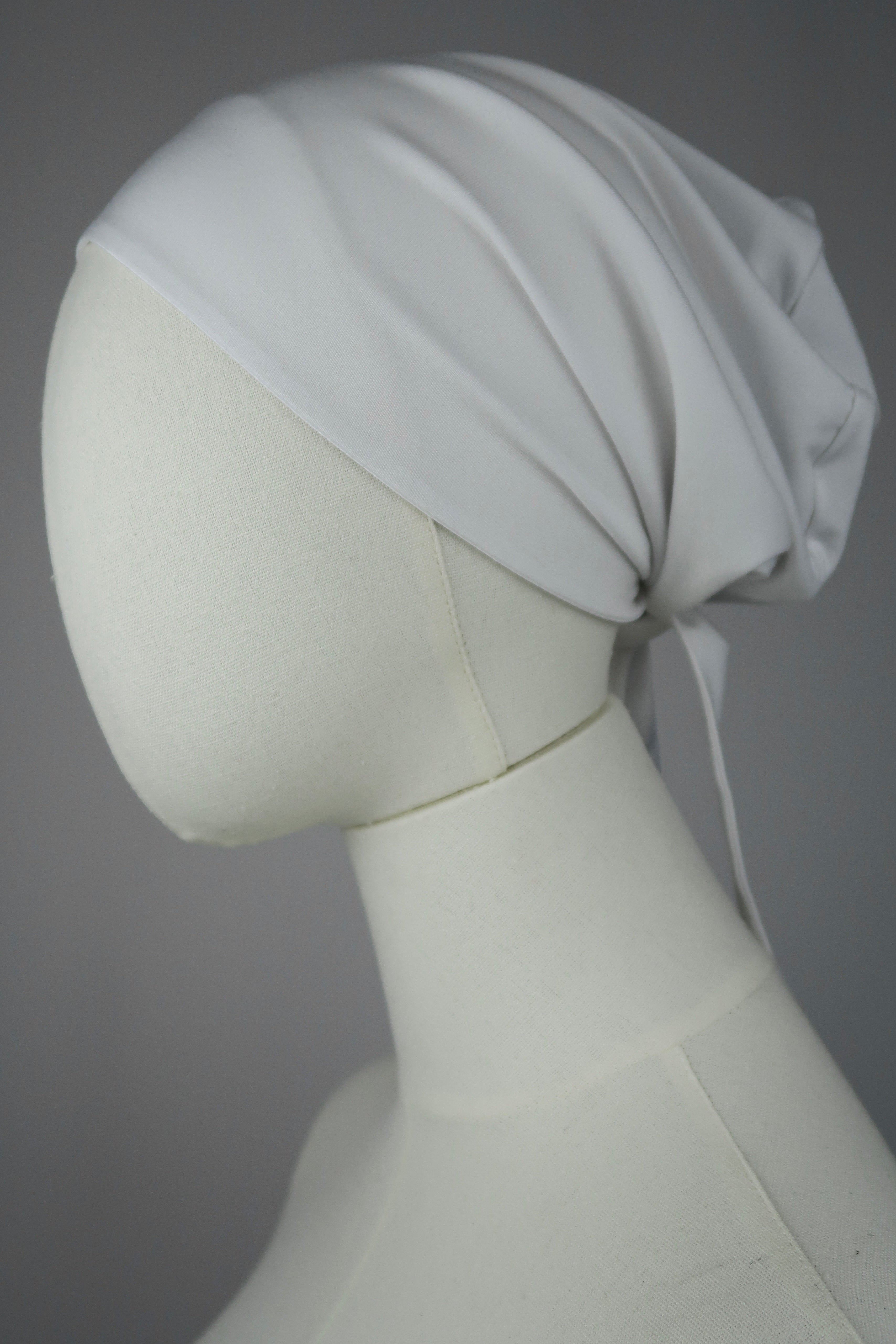 White Silk-Lined Undercap