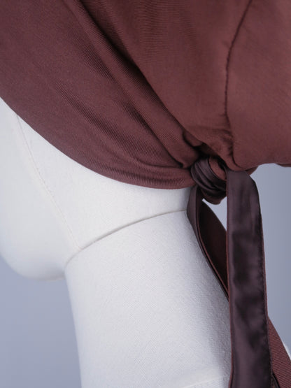 Brown Silk-Lined Undercap