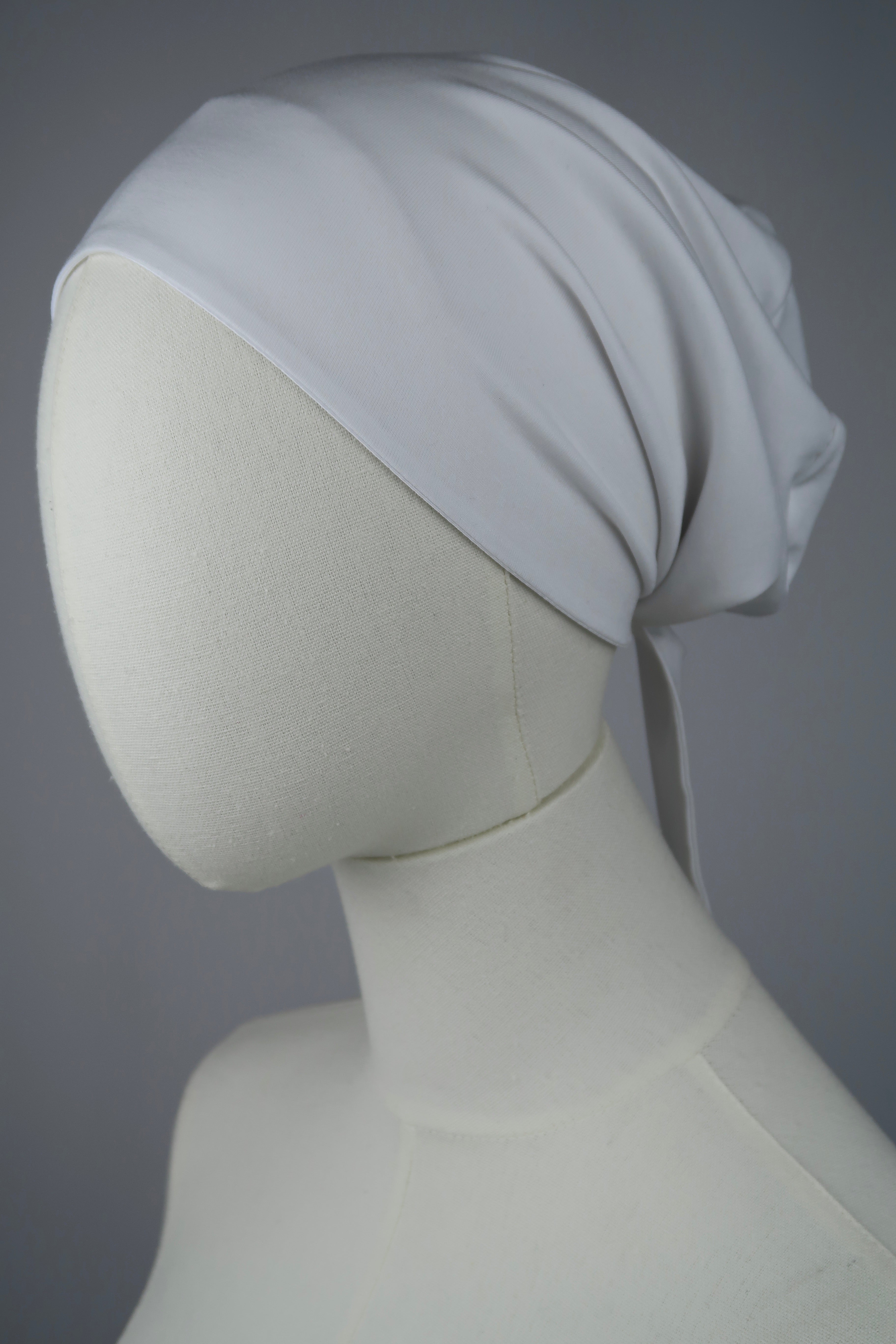 White Silk-Lined Undercap