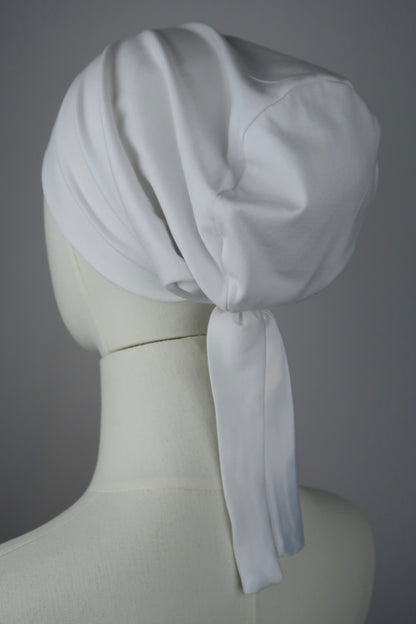 White Silk-Lined Undercap