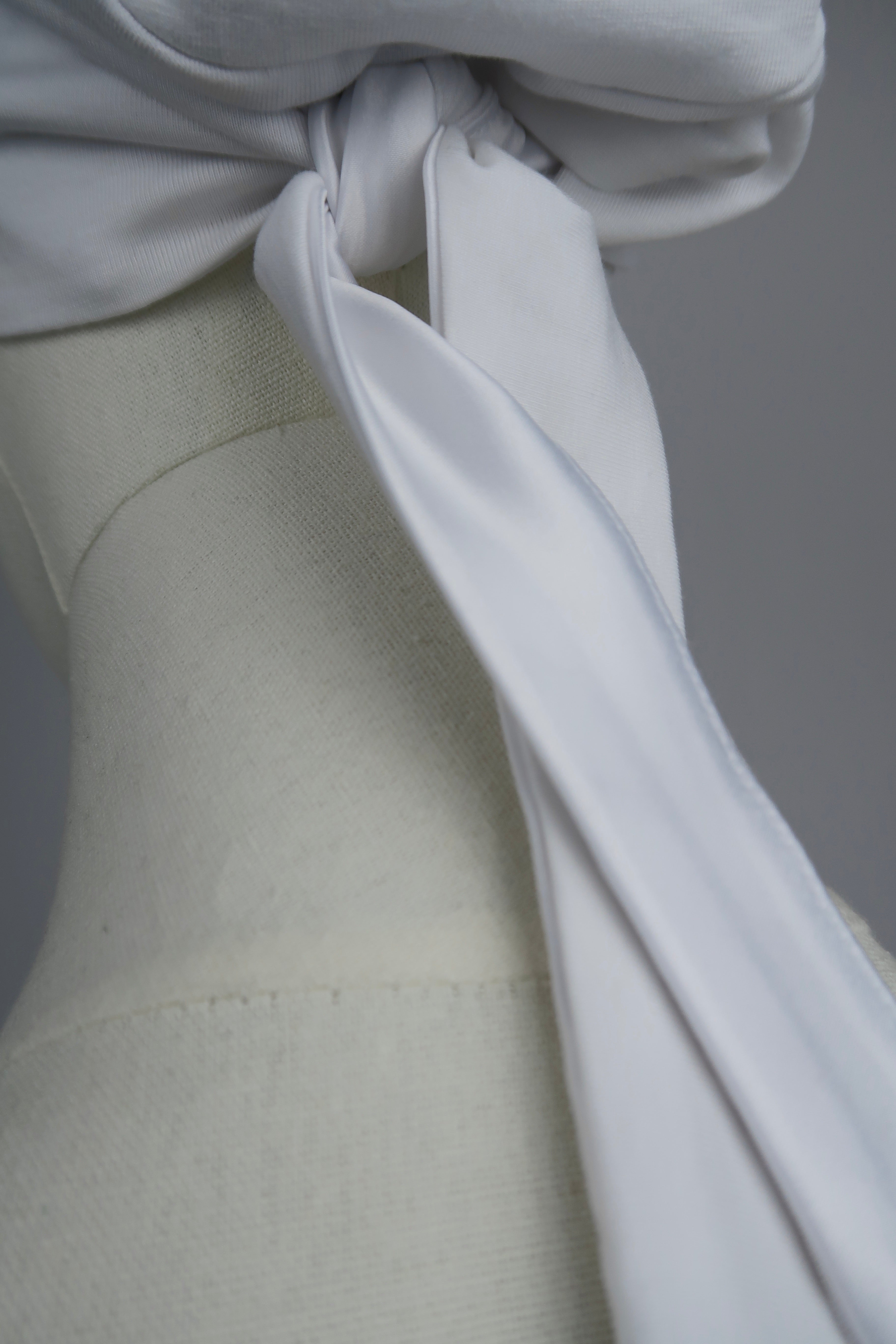 White Silk-Lined Undercap