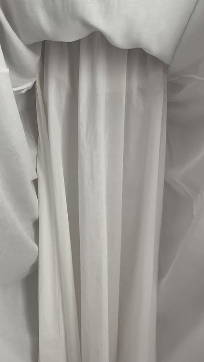 White Linen Maxi Skirt