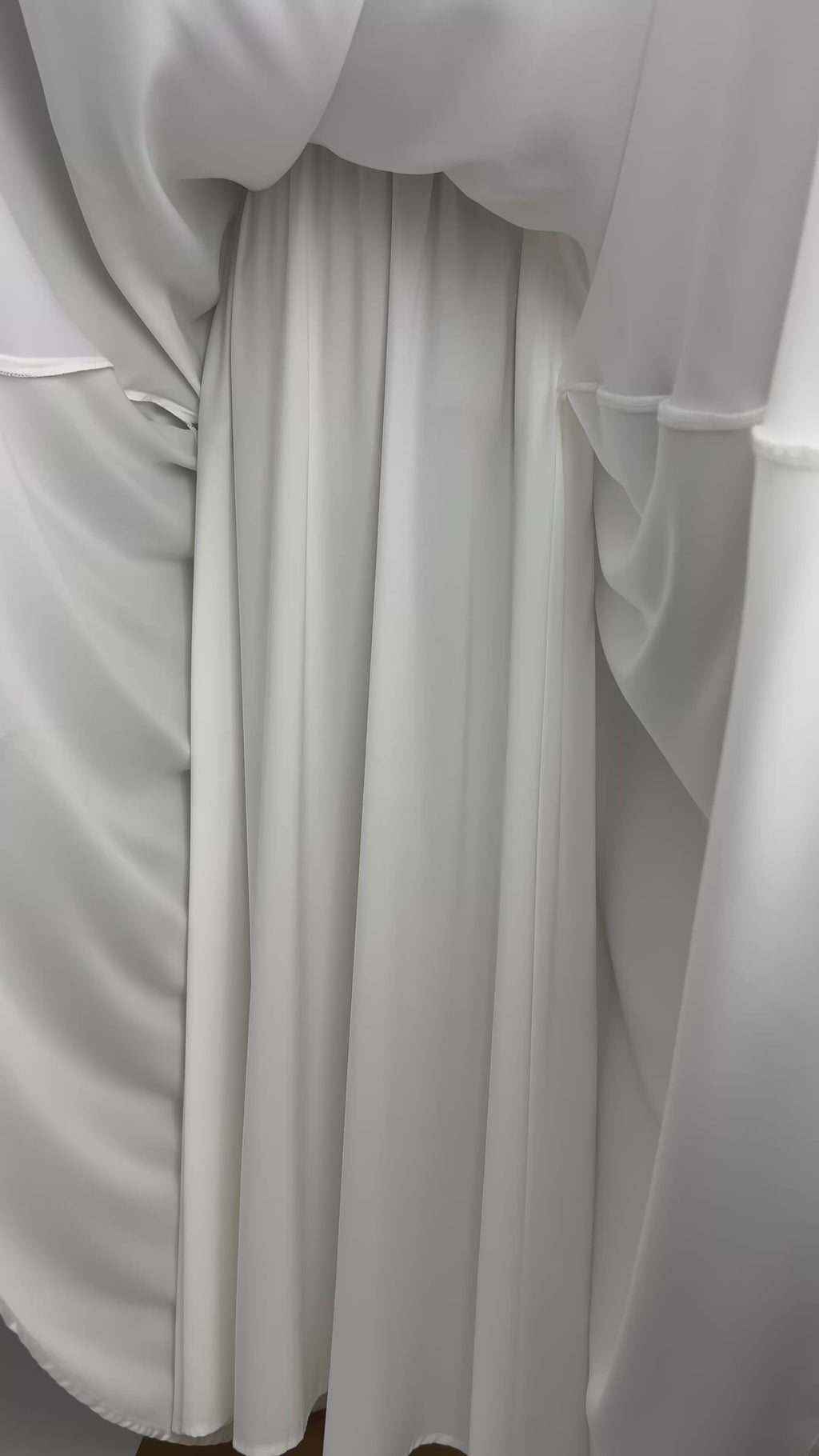 White Satin Maxi Skirt