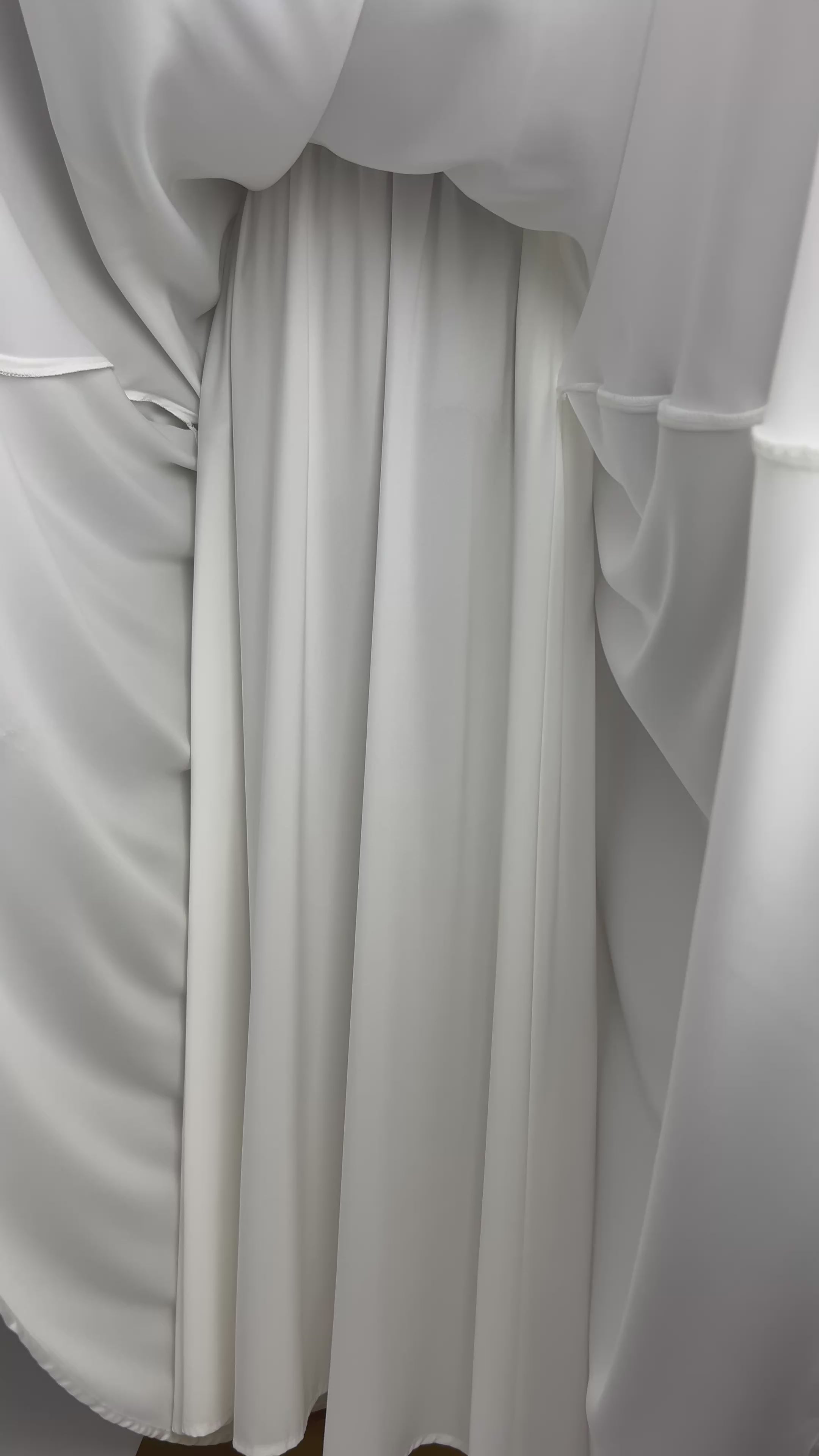 White Satin Maxi Skirt