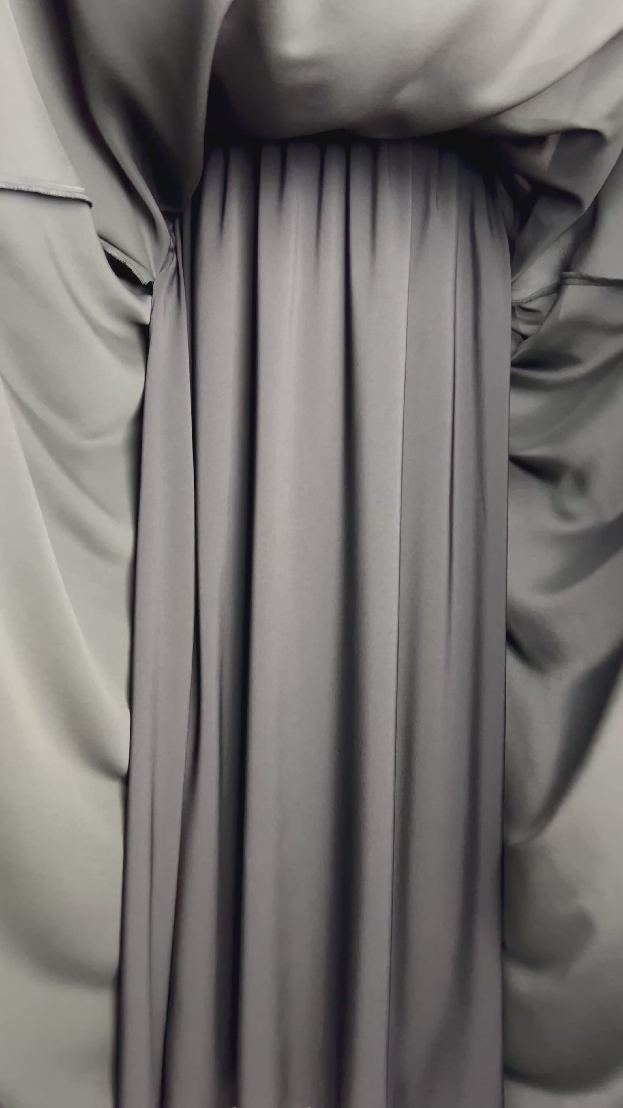 Black Satin Maxi Skirt