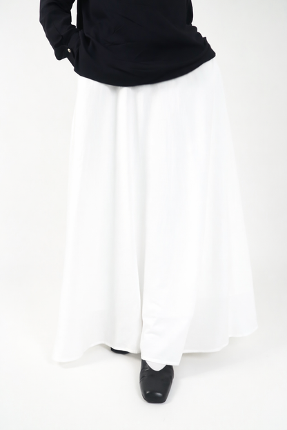 White Linen Maxi Skirt