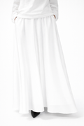White Satin Maxi Skirt