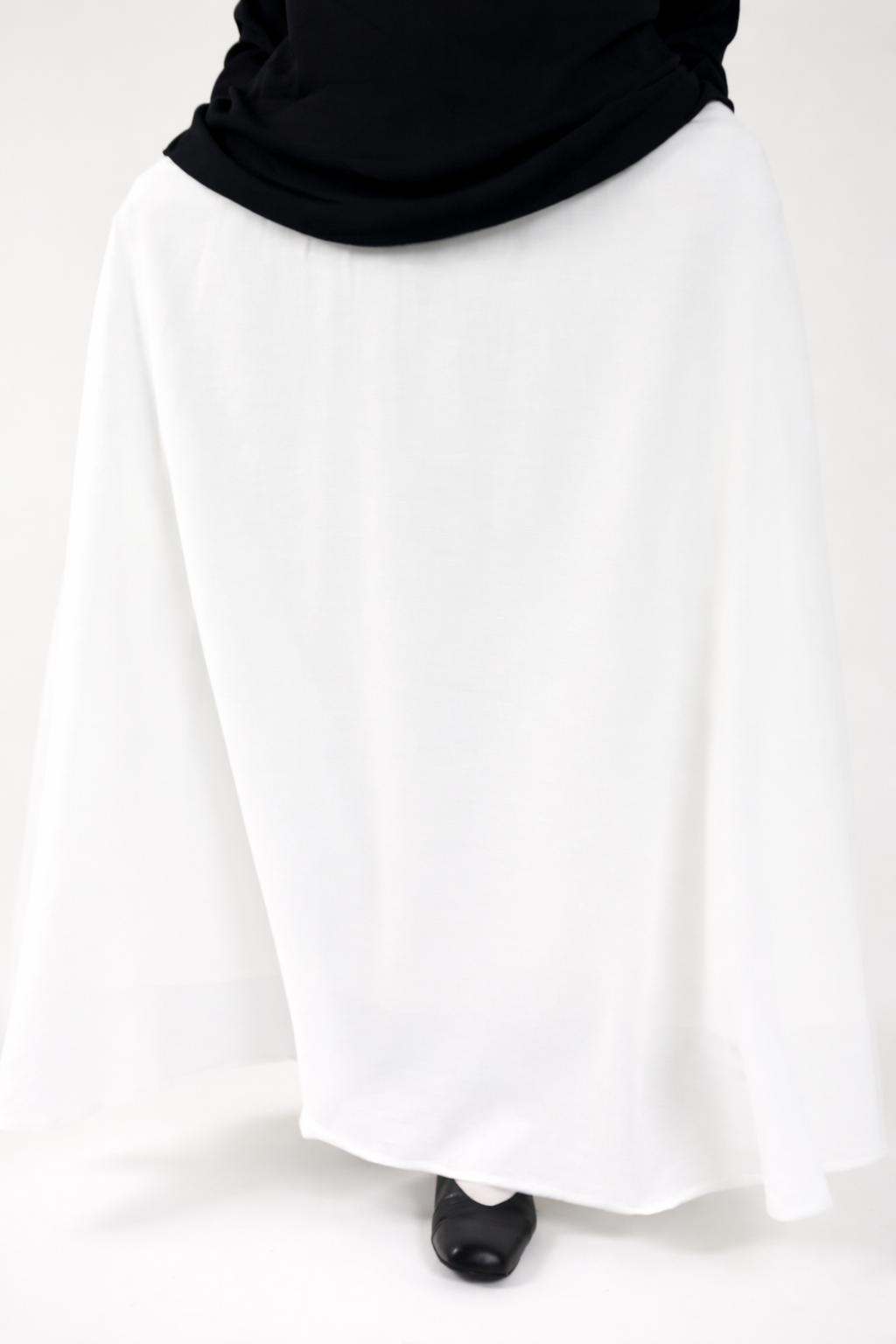 White Linen Maxi Skirt